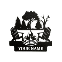 Campfire Custom Metal sign by LoneTree Designs